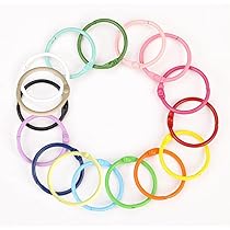 Amazon.co.jp: SANJAOYEE カードリング 直径30mm 約20個入 20色